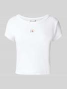 T-shirt met labelmotief
