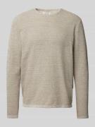 Gebreide pullover met ronde hals, model 'GEORGE'