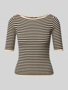 Slim fit gebreide pullover van viscosemix, model 'WASER'