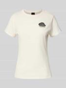 Slim fit T-shirt van puur katoen