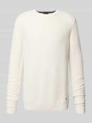 Gebreide pullover met ronde hals