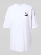 Oversized T-shirt met motiefstitching