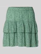 Uitlopende minirok van pure viscose, model '30 BERYL'