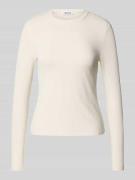Shirt met lange mouwen in riblook, model 'Ginger'
