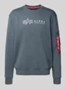 Sweatshirt met labelprint