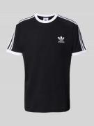T-shirt met labelstitching en ronde hals