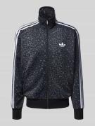 Sweatjack met opstaande kraag en ritssluiting