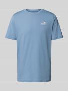 T-shirt met labelstitching en ronde hals