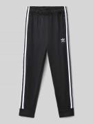 Regular fit sweatpants met logostitching, model 'Track'