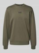 Sweatshirt met labeldetail