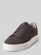 Lage sneakers van echt rundernubuck, model 'DAVID'