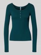 Slim fit shirt met lange mouwen van katoenmix, model 'KITTE'