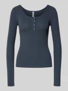 Slim fit shirt met lange mouwen van katoenmix, model 'KITTE'