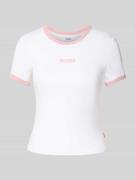 T-shirt met labelprint