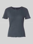 Slim fit T-shirt van puur katoen, model 'MARIE'