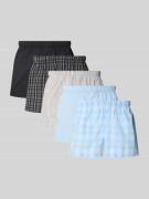 Boxershort met elastische band in een set van 5 stuks, model 'MILANO