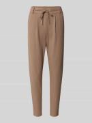 Regular fit trainingsbroek van viscosemix, model 'POPTRASH'