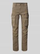 Regular fit broek met cargozakken, model 'Rovic zip 3d'