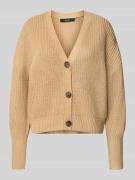 Loose fit gebreid jack met sierknopen, model 'LEA'