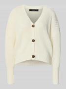 Loose fit gebreid jack met sierknopen, model 'LEA'