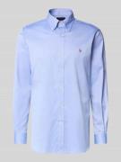 Regular fit zakelijk overhemd met button-downkraag