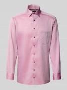 Regular fit zakelijk overhemd van puur katoen