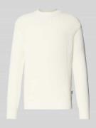 Gebreide pullover met ribboorden