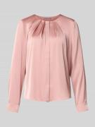 Overhemdblouse met blinde knoopsluiting