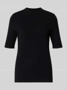Gebreid shirt met opstaande kraag