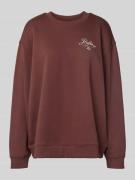 Relaxed fit sweatshirt van puur katoen