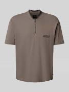 Poloshirt met korte ritssluiting