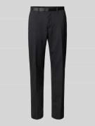 Slim fit pantalon met achterzakken