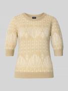 Slim fit gebreide pullover met 1/2-mouwen, model 'Kathe'