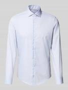 Slim fit zakelijk overhemd met kentkraag