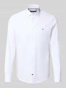 Slim fit zakelijk overhemd van katoenmix