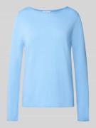 Regular fit gebreide pullover van een mix van katoen en viscose