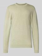 Gebreide pullover met ribboorden