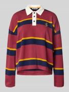 Oversized sweatshirt met polokraag