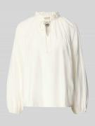 Regular fit blouse met druppelvormige hals, model 'KARLANI'