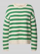 Relaxed fit gebreide pullover van wolmix met kamelenhaar, model 'Khai'