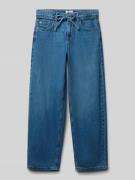 Straight fit jeans van puur katoen, model 'GIANNA'