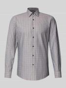 Slim fit vrijetijdsoverhemd met kentkraag, model 'HANK'