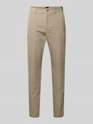 Slim fit pantalon van katoenmix, model 'KANTON'