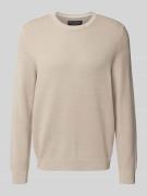 Regular fit gebreide pullover van zuiver katoen