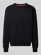 Sweatshirt met labeldetail