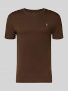 T-shirt met logostitching