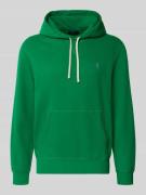 Regular fit hoodie met logostitching