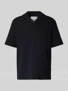 Regular fit poloshirt met seersuckerstructuur, model 'MALES'