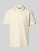 Regular fit poloshirt met structuurmotief, model 'AUSTIN'