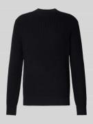 Gebreide pullover met ribboorden